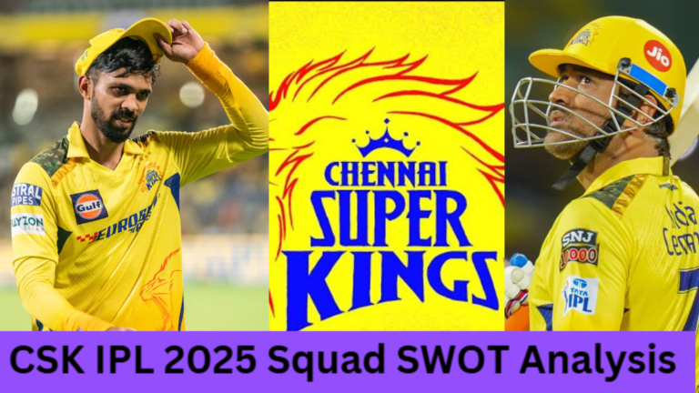 CSK IPL 2025 Squad SWOT Analysis